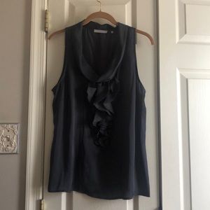 Violet and Claire sleeveless blouse large, gray
